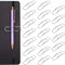 OFFCUP Metall Stift Clip, 20PCS Büroklammerhalter Stiftclips, Stift Clip Assistent für Notizbuch Edelstahl-Klipp Stifthalter passt fast jede Stiftgröße Zwischenablage, Notizbuch, Tagebücher(Silber)