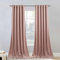 StangH Elegante Samtvorhänge, Altrosa, 213,4 cm lang, für Mädchenzimmer, weiche Privatsphäre, leicht dimmbar, Fenstervorhänge für Wohnzimmer, klassische Paneele für Hochzeitshintergründe, B 62 x L 84,