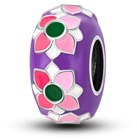 Hapour Ciondoli a fiori Perline per bracciali Collane Argento sterling, Dijes para Pulseras Bisuteria Pendenti Perline Gioielli con ciondoli fai-da-te Regali per lei e le donne