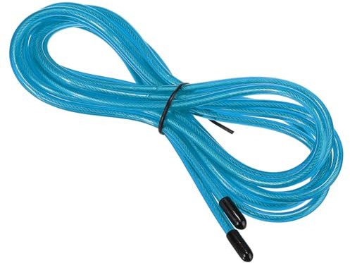 PATIKIL Câble de Remplacement de Corde à Sauter de Vitesse de 10 Pieds, Remplacement de Corde à Sauter Professionnelle de 4.5mm pour Cordes à Sauter à Grande Vitesse, Bleu