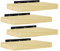 eSituro 4er Set Wandregale Regal Wand, Hängeregal, Schweberegal Massive Holz, Regalbrett 30x19x3,5 cm, für Küche Wohnzimmer Schlafzimmer, freischwebende Wandboard Büroregal, Holzoptik