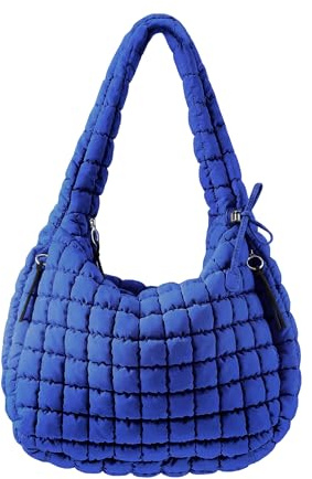 Gesteppte Puffer-Umhängetasche für Frauen mit Polsterung, Schultertasche, Puffy, Hobo-Bag, Trendige Tote Bag