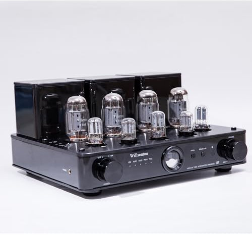 Willsenton R8 KT88/EL34 x4 Tube Amplifier Integrated AMP Power Amplifier Headphone Replaceable (Black)