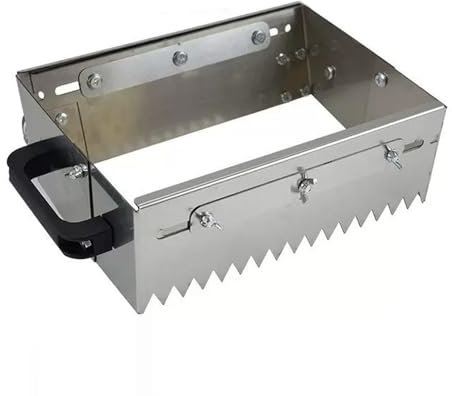 DPFCYBS 300-800mm Llana Dentada Ajustable Mortero Peine con Ruedas Nivelador De Baldosas Caja Cuadrada Arena Plana Herramienta De Nivelación De Azulejos Y Baldosas(Color:600mm(Triangle))