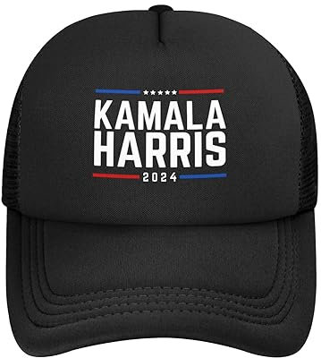 HPCNJUBV Kamala Harris 2024 Mesh-Mütze Kamala Harris für Präsident Cap Kamala Harris für das Volk Mesh-Mütze Baseball Trucker Mütze