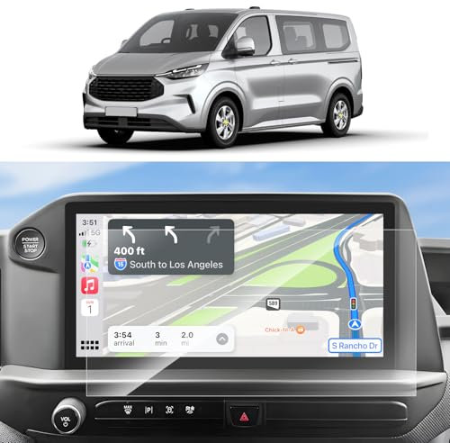 SKTU [2 Stück Displayschutzfolie kompatibel mit Ford Tourneo Custom/Transit Custom 2024 2025 SYNC 4 Navi Schutzfolie PET Displayschutz 13 Zoll