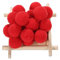 Pompons Rot 3cm,Pom Poms Rote,Plüschbälle,50 Stück