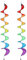 Spirale en Toile de Voile Twister S Butterfly - Girouette Spirale, Girouette De Camping, Wind Twister Suspendu, Girouette Colorée à Suspendre, Jardin Décoration Jouet Spirale, Spinner De Camping