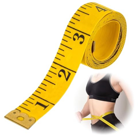 DWFEYOI 2 in 1 - Nastro di misurazione cm + nastro da taglio INCH 200 cm in confezione,metro a nastro,metro da sarta morbido,metro,metro da sarta morbido,grasso corporeo