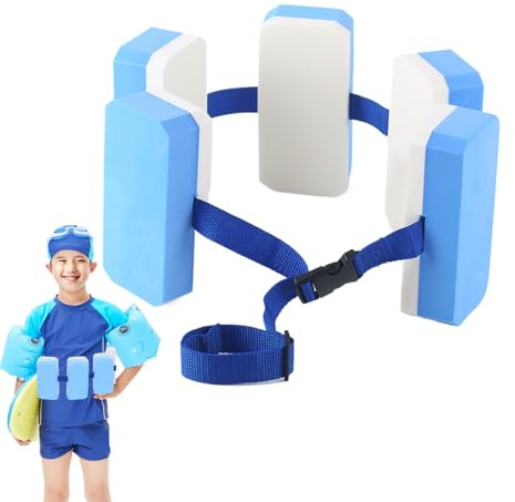 Kustimantu Schwimmgürtel Für Kinder | Rücken-Schwimmhilfe Kinder Gürtel,Verstellbare Schwimmhilfe Bis 40 kg Für Mädchen Pool Süßwasser Schnorcheln Reise Training Tägliche Nutzung