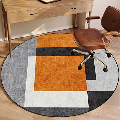 YUEKOPOU Pavimenti in moquette Round Office Gaming Chair Mat Diameter Carpet Protector for Home Office Use(F,160 cm)