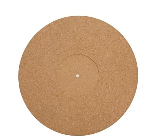 Slipmat Plattenspieler 3MM 12in Cork & Rubber Turntable Record Pad Felt Mat Slipmat Anti-Static For Vinyl(Soft Cork)