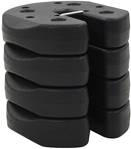Tomostar Lot de 4 Poids pour Tonnelle, Pieds de Barnum Poids pour Belvédère 4 pcs Noir 220x50 mm Béton