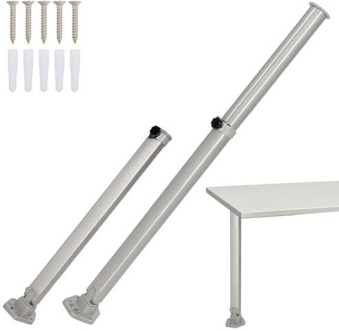 Pied de Table Pliable pour Camping-Car, Camping-Car | pieds de table télescopiques pliables, pieds de table réglables de 54 à 93 cm, pieds de bureau télescopiques