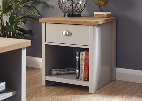 Home Source Lancaster Grey Living Room Furniture Range Lamp Table