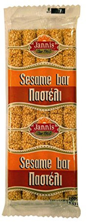 Traditionell Griechischer Sesamriegel ( Pasteli ) Nettogewicht 500g (Packung mit 5 Riegel à 100g)