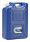 hünersdorff AdBlue Kanister 20 l, ideal zur Betankung an AdBlue-PKW-Zapfsäulen, Mehrwegkanister mit Auslaufrohr, passt in AdBlue Tankstutzen, unbefüllt, Blau/ Weiß