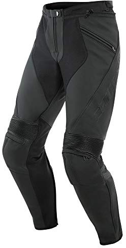 Dainese Pony 3 Motorcycle Leather Pants, Black, 48