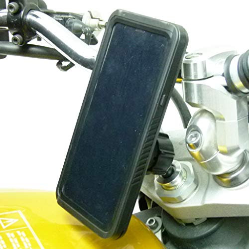 BUYBITS Motorcycle Stem Mount & TiGRA FITCLIC Neo Case for iPhone XS MAX fits BMW S1000RR