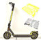 Aufkleber-Set/Sticker Set - 25-teilig auf 34x22cm Bogen geeignet für Segway Ninebot Max g30d E-Scooter (Neon-Gelb)
