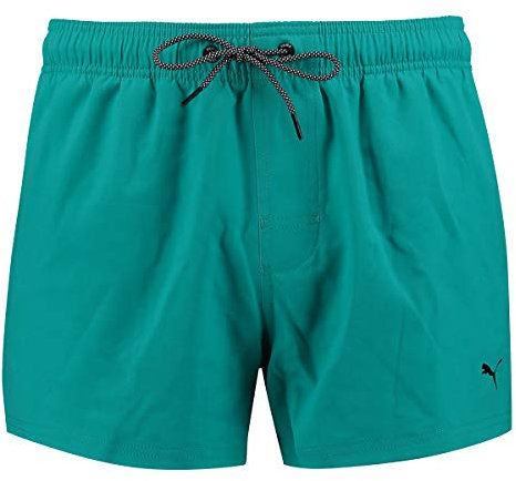 PUMA Herren Badehose Badeshorts Logo Short Length Swim Shorts, Farbe:Aqua2, Bekleidungsgröße:XXL