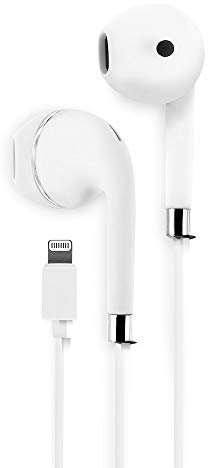 mooov 493157 Ecouteurs Intra auriculaire Lightning MFI 1,2 m - Blancs
