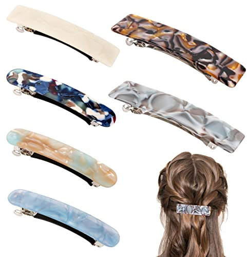 Yangfei 6Pcs Pinzas para Cabello, Horquillas para Cabello Pasadores de Pelo, Clip de Pelo Horquilla Retro para Mujeres Niñas Cabello Fino Medio Grueso Regalo Dia de la Madre