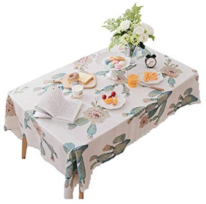 Tovaglie Rettangolari/Quadrati tovaglie Acqua Cactus Plástico e Petrolio - è Ideale for tavoli da Buffet, Feste, cene Durante Le Vacanze, Matrimoni, ECC mwsoz (Colore : H, Taglia : 120x160cm)