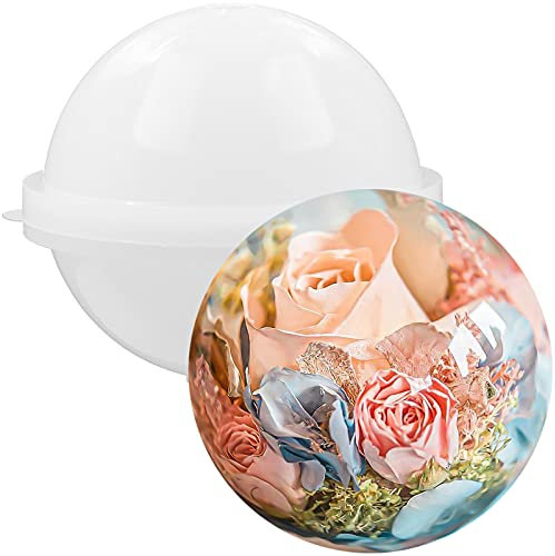 FUNSHOWCASE Kugel Silikonform runde Epoxidharz Formen für Briefbeschwerer 12,7cm Extra Groß