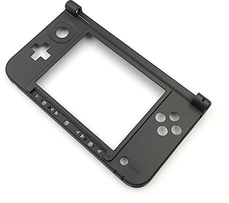 Replacement Housing Hinge Bottom Middle Frame Cover Shell Case for 3DS XL 3DS LL Black