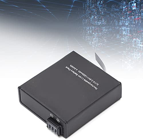 Batteria di Ricambio per Action Cam Serie Li‑Polymer Lipo Battery 1300mAh per Accessori per Action Cam per SJ9/ SJ10