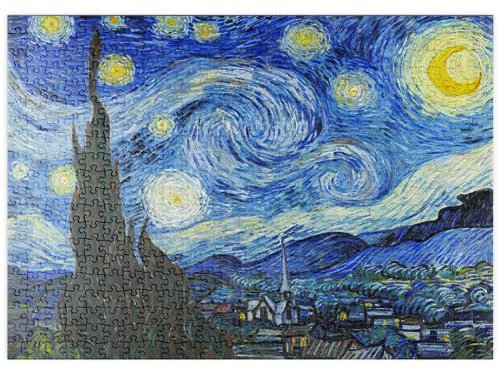 MyPuzzle The Starry Night (1889) by Vincent Van Gogh - Premium 500 Teile Puzzle - MyPuzzle Sonderkollektion von Æpyornis