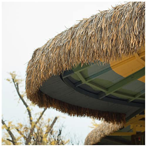 NAKAN Techo de Paja Mexicano Sintético Retardante de Llama Tiki Hut Bar Palm Thatch Grass Palapa Paneles de Techo de Paja para Terraza Gazebos Parasol(Size:1piece)