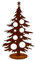 Albero di Natale decorativo in acciaio massiccio 3D, fatto a mano, di qualità tedesca, altezza 70 cm, albero di Natale in metallo, effetto ruggine, decorazione natalizia, albero di Natale in metallo,