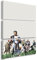 Artis Prints Leinwandbild 7 Samurai| Japan - Kampf - Katana - Kurosawa, Schwarzweiss - Vintage Filmposter, Inneneinrichtung,Klein bis Groß