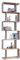 VCM Palusa Wooden Room Divider Stand Shelf Bookcase Decorative Books 6 Compartments Standing Shelf Palusa L