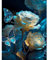 Blumen Diamond Painting Kits Erwachsene,Schmetterling Diamant Painting für Kinder,Pfingstrosenblüte in der Nacht Kristall Art Kit Komplett,Mosaik Painting nach Zahlen Set für Wall Décor,30x40 cm