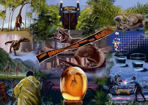 Ravensburger Jurassic Park Classic Movie Poster 1000 Piece Jigsaw Puzzles for Adults and Kids Age 12 Years Up