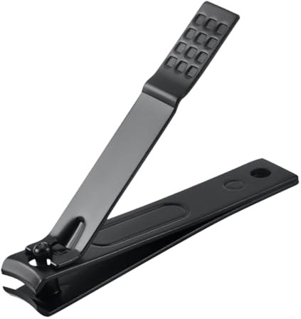 Toenail Clippers,Nail Clippers for Thick Nails with Catcher,Precision Nail Clippers Toenail Cutter for Thick or Ingrown Toenails(Color:Black)
