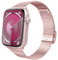 TiMOVO Bracelet de montre compatible avec Apple Watch Series 10 9 8 7 6 5 4 3 2 1 SE, bracelet de rechange fin et étroit en acier inoxydable pour femmes et hommes pour iWatch 38/40/41mm, Rose