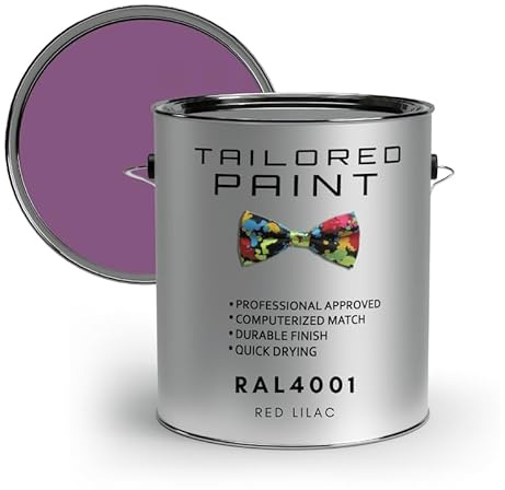 Tailored Paint uPVC Window & Door 1K Paint Brush or Spray On - Gloss Finish - RAL4001, Red Lilac - 100ml Tin