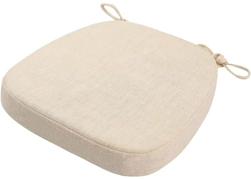 Stuhlkissen mit Bändern (40 * 38cm) Sitzkissen Stuhl rutschfest Sitzauflage Sitzpolster halbrund Bequeme Waschbare Rutschfestes Sitzkissen Ideal für zu Hause und Gartendekoration(#1,40X38X33X5cm)