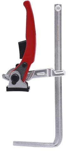 Einhandzwinge Zwingen Führungsschiene Tischzwinge Hebelzwinge Klemme Tischklemme Kraftvolle Zwinge Hebelklemme Schnellspanner 2 Stück, 160mm Kapazität Und 60mm Kehlentiefe Zum Schleifen, Schneiden