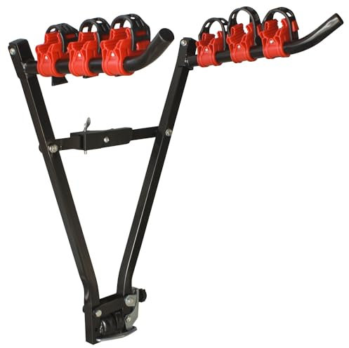 Taylor & Brown 3 Bike Tow Bar Towbar Towball Mount Cycle Bicycle Carrier Triple Heavy Duty Car Van Rear Mounted Rack Stand Ball Mount