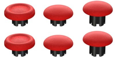 Hzxkqmil Joysticks Analogiques de Remplacement Poucettes Bâtons de Pouce Stick Accessoires Interchangeables pour PS5 Edge Manette (Rouge)