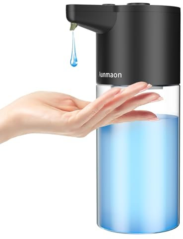 Aunmaon Automatic Soap Dispenser Touchless,Upgrade 15 Adjustable Volume for Thick and Thin Liquid Battery Hand Soap Dispenser,Dish Soap Dispenser Kitchen Bathroom,Auto Soap Dispenser Hands Free
