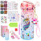 snookids Licorne Cadeau Fille 4 5 6 7 8 9 ans DIY Gourde Bricolage Fille 5 6 7 8 9 10 ans Bouteille d'eau Diamond Painting Kit de bricolage Jouet créatif pour enfants Cadeau d'anniversaire
