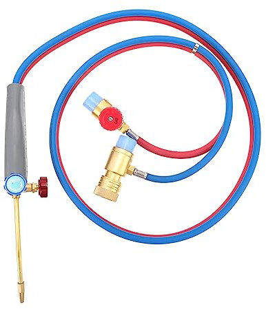 HOMSFOU 2m Mini Oxygen Welding Gun Micro Gas Torch for Soldering Kit Small Torch for Welding Tasks Lightweight and Portable