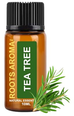 Roots Aroma | Tea Tree Essential Oil - 10ml | 100% Pure Natural Oils | Aromatherapy, Candle, Soap, Wax, SOYA Wax, Diffusers for Home, Air Freshener, Oil Fragrance