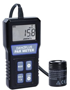Belichtungsmesser, PAR-Meter Licht Lux Tester Illuminometer Photosynthetische Aktive Strahlung PPFD Erweiterte Quatumn for Pflanzen Gewächshaus Hydrokultur(PAR 414)